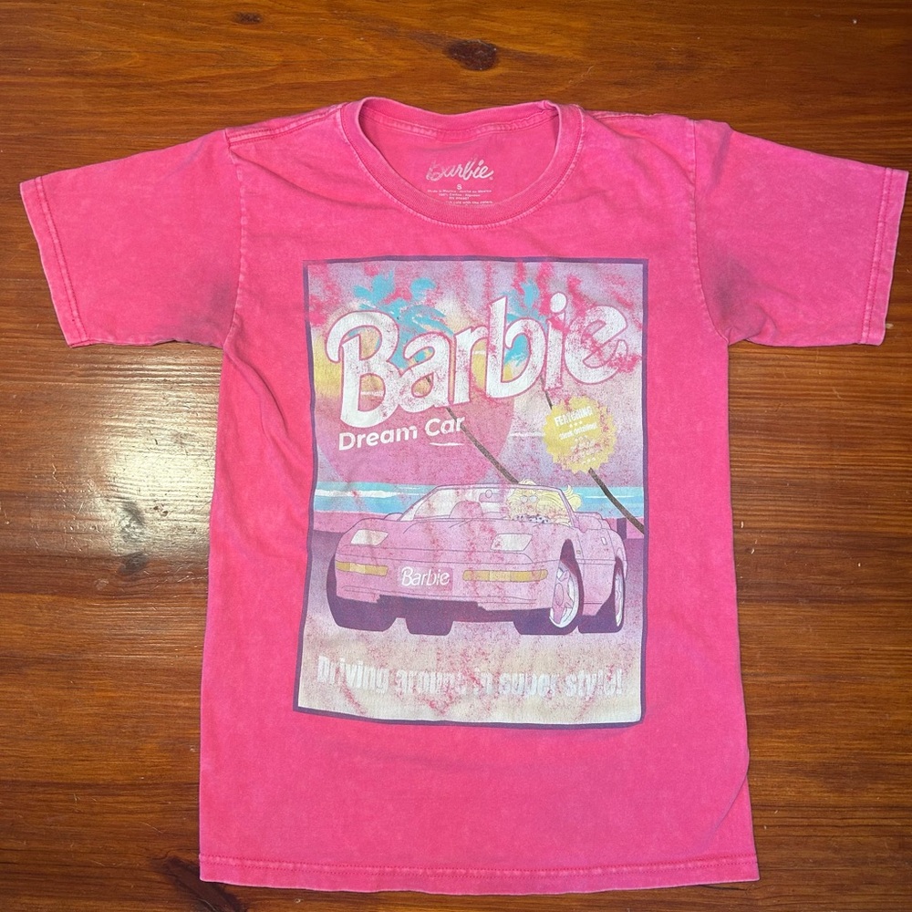 Barbie Hot Pink Logo Graphic Tee